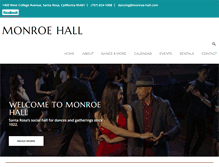 Tablet Screenshot of monroe-hall.com